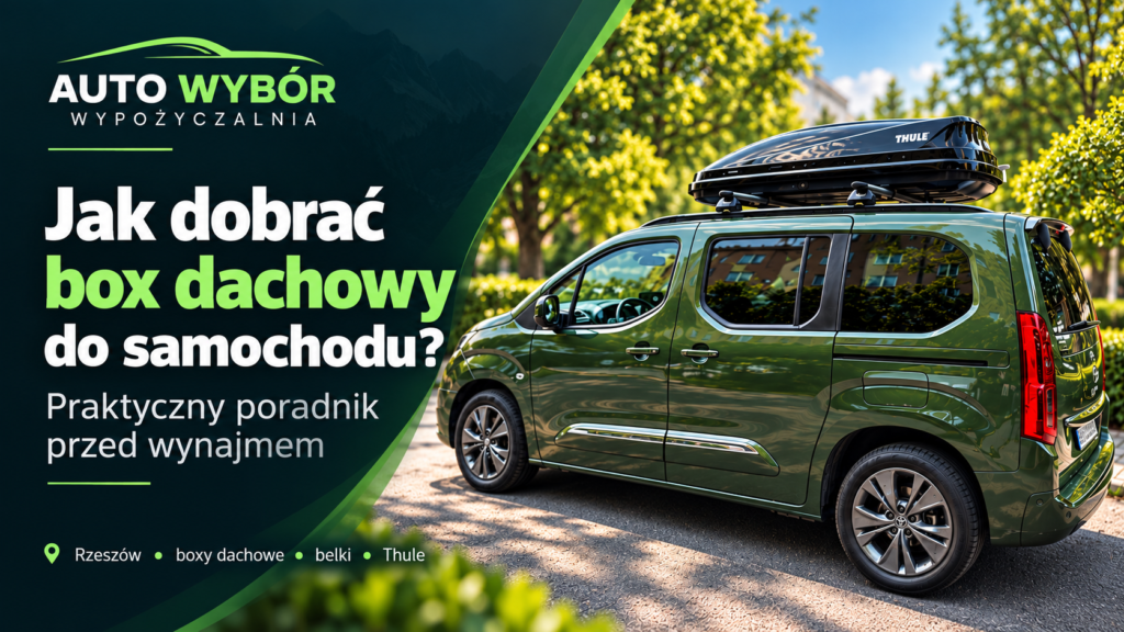 Jak dobrać box dachowy do samochodu – poradnik Auto Wybór Wypożyczalnia Rzeszów